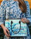Saltwater Heals Everything Starfish Leather Handbag