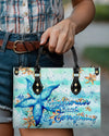 Saltwater Heals Everything Starfish Leather Handbag