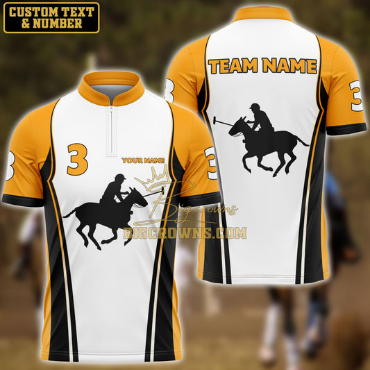 BigCrowns | Custom Shirt For Polo Team - Black & Yellow