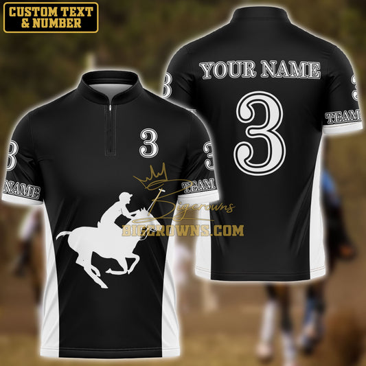 BigCrowns | Custom Shirt For Polo Team - Black