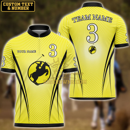 BigCrowns | Custom Shirt For Polo Team - Yellow