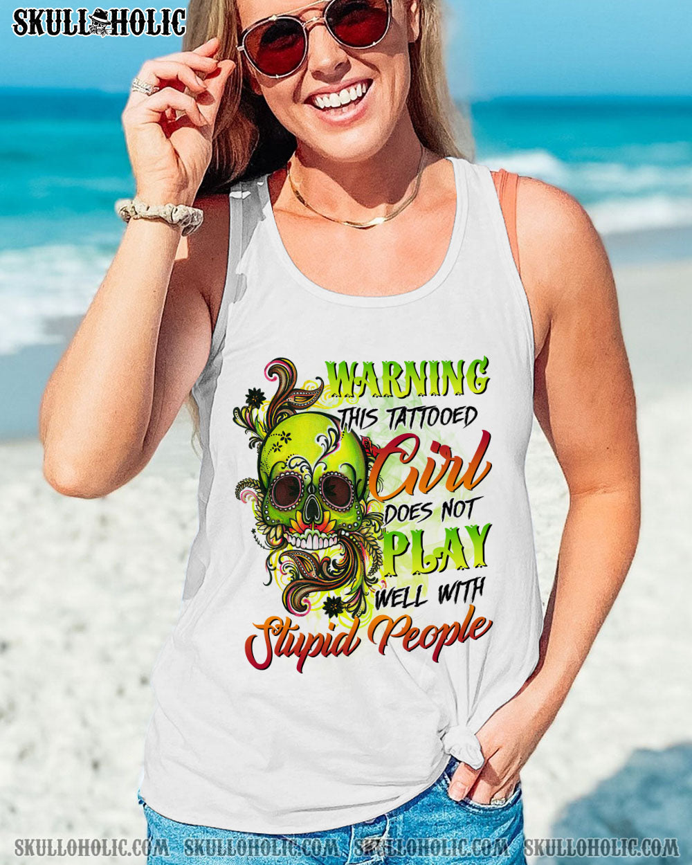 WARNING THIS TATTOOED GIRL ALL OVER PRINT - TLTR2112221