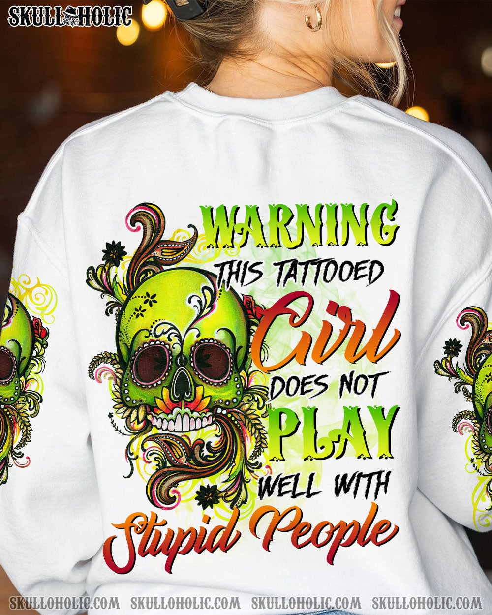 WARNING THIS TATTOOED GIRL ALL OVER PRINT - TLTR2112221