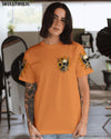 SHE IS SUNSHINE SUNFLOWER SKULL ALL OVER PRINT - YHLN0902231
