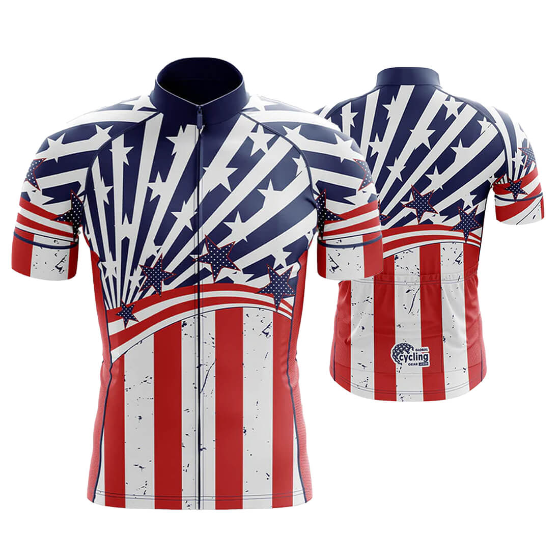 American Flag Cycling Jersey for Men