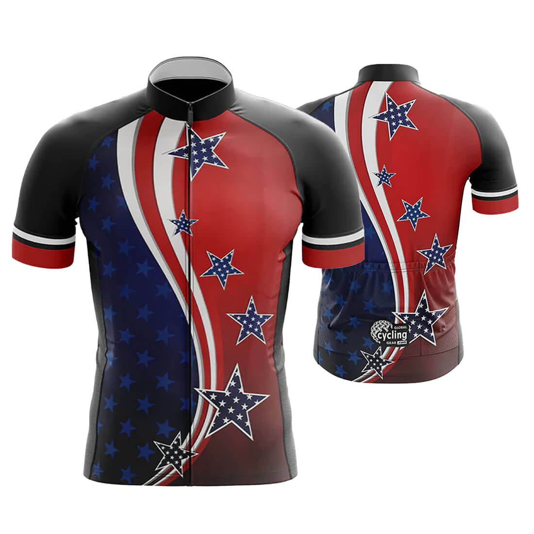 American Flag Cycling Jersey for Men