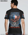 AMERICA LIVE IT LOVE IT OR GET THE HELL OUT SKULL ALL OVER PRINT - TLNO0709221