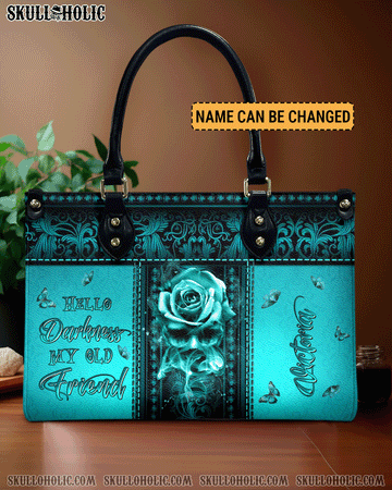HELLO DARKNESS MY OLD FRIEND LEATHER HANDBAG - YHLN2603242