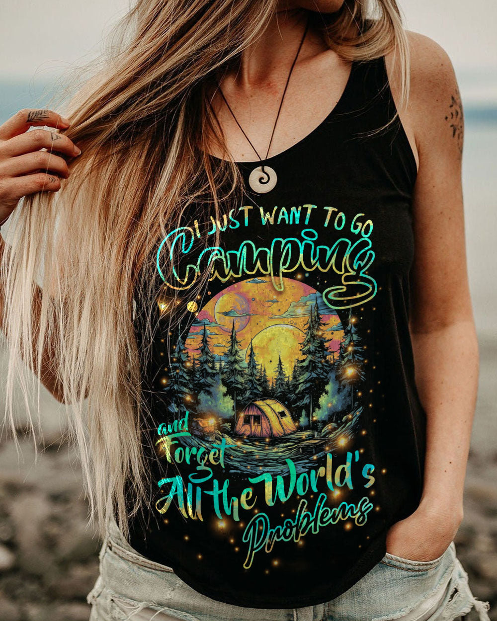I JUST WANT TO GO CAMPING ALL OVER PRINT - TYTD1605231