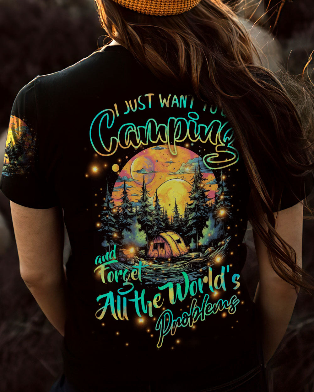 I JUST WANT TO GO CAMPING ALL OVER PRINT - TYTD1605231