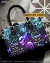 THE GOOD GIRL IN ME GOT TIRED SKULL ROSE LEATHER HANDBAG - YHHN2503241