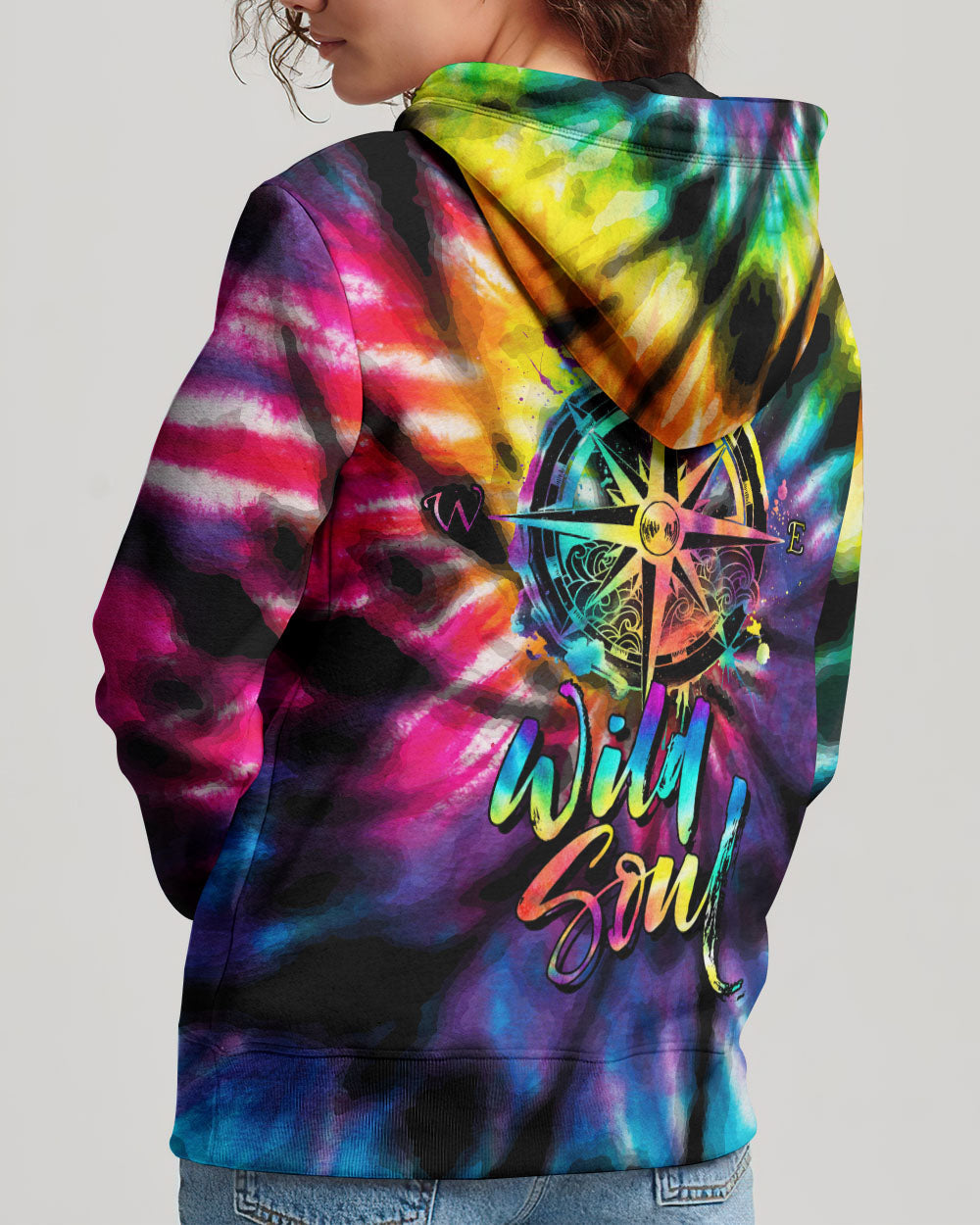 WILD SOUL COMPASS TIE DYE ALL OVER PRINT - NZ2604234