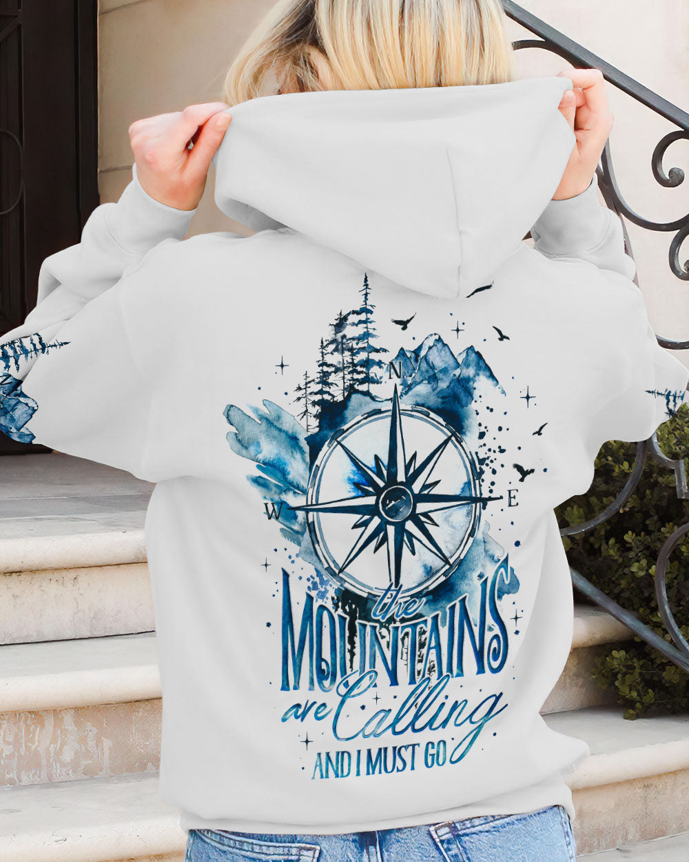 THE MOUNTAINS ARE CALLING ALL OVER PRINT - TY08052322