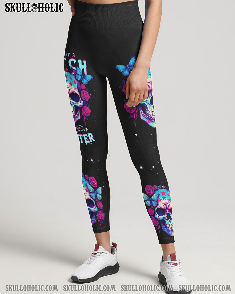 I'M NOT A B I'M JUST HONEST SKULL ROSE AMERICA ALL OVER PRINT - TLNT1505231