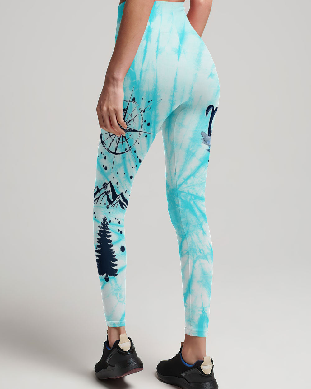 THE MOUNTAINS ARE CALLING ME COMPASS TIE DYE ALL OVER PRINT - TYTM0405231