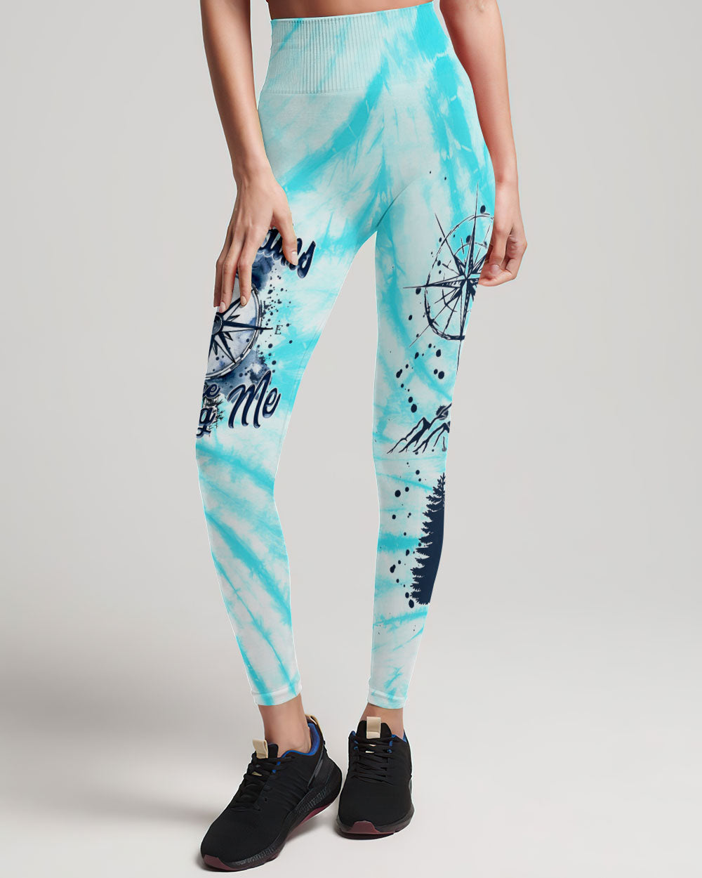THE MOUNTAINS ARE CALLING ME COMPASS TIE DYE ALL OVER PRINT - TYTM0405231