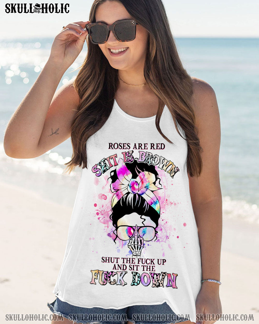 ROSES ARE RED S IS BROWN ALL OVER PRINT - YHHG0905231