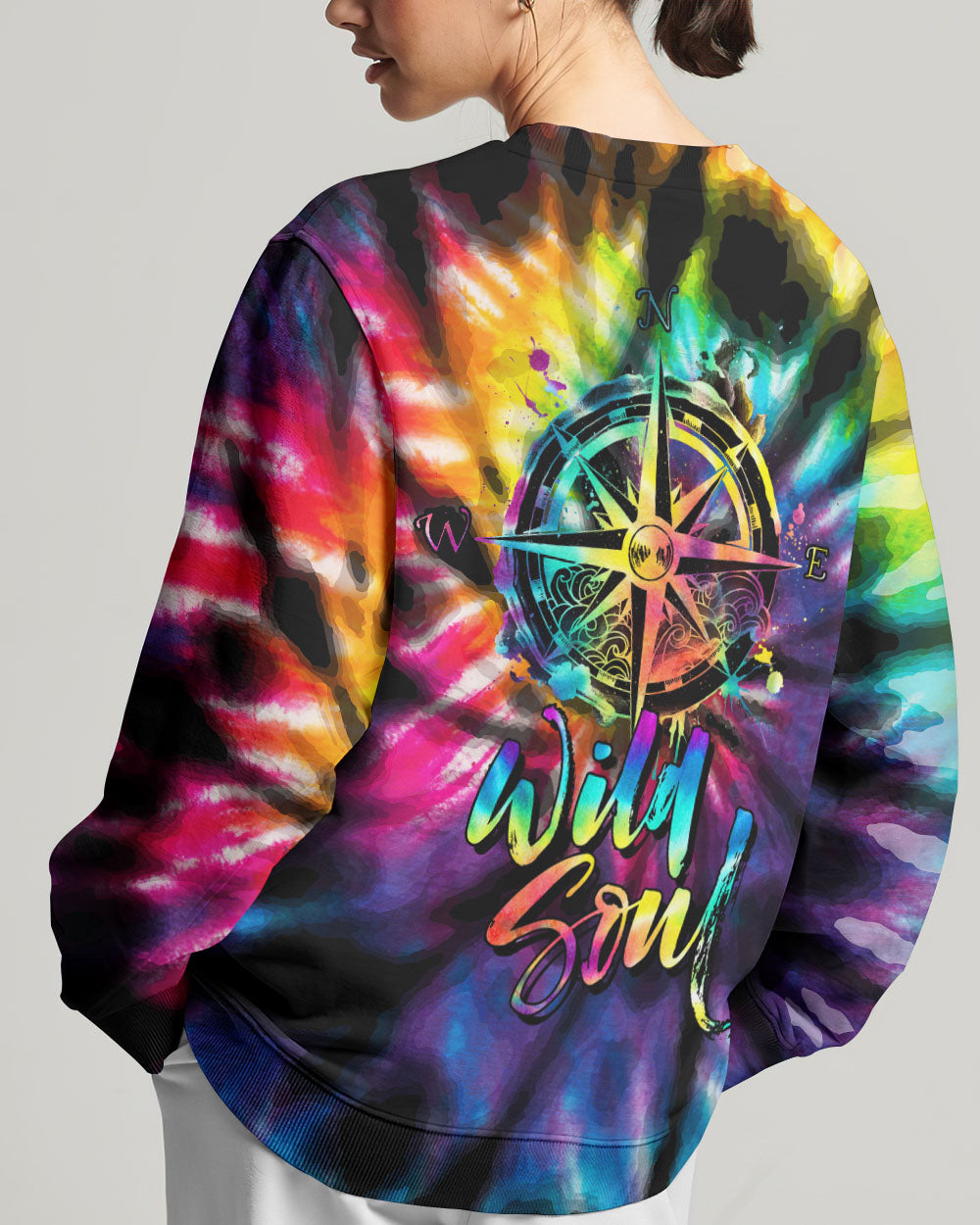 WILD SOUL COMPASS TIE DYE ALL OVER PRINT - NZ2604234