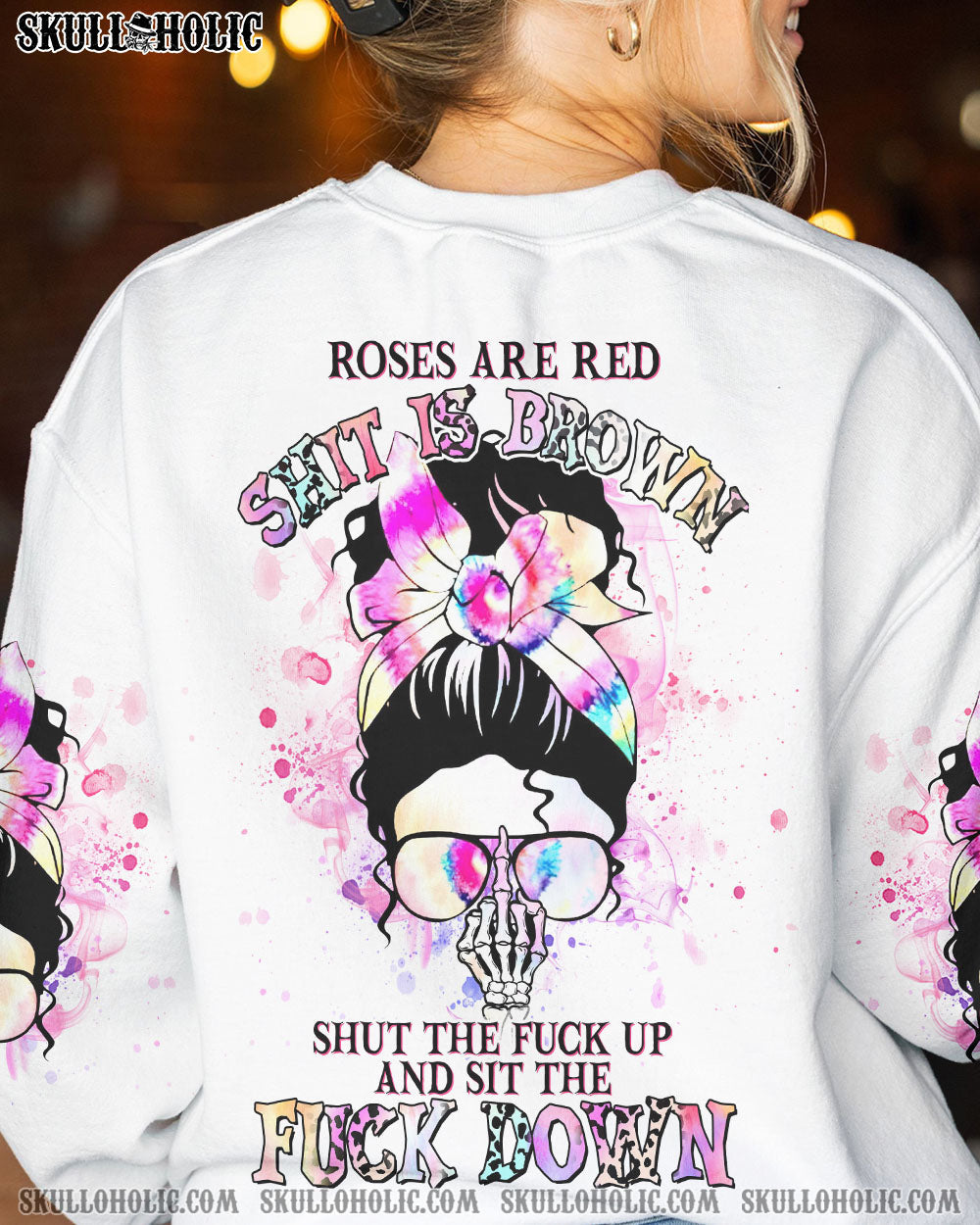 ROSES ARE RED S IS BROWN ALL OVER PRINT - YHHG0905231