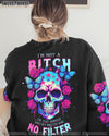 I'M NOT A B I'M JUST HONEST SKULL ROSE AMERICA ALL OVER PRINT - TLNT1505231