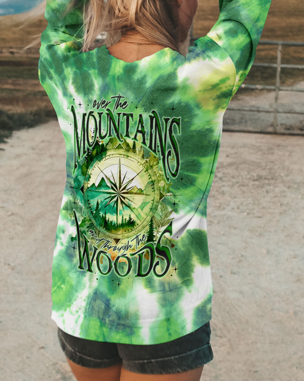 OVER THE MOUNTAINS AND THROUGH THE WOODS TIE DYE ALL OVER PRINT - TY2904231