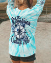 THE MOUNTAINS ARE CALLING ME COMPASS TIE DYE ALL OVER PRINT - TYTM0405231