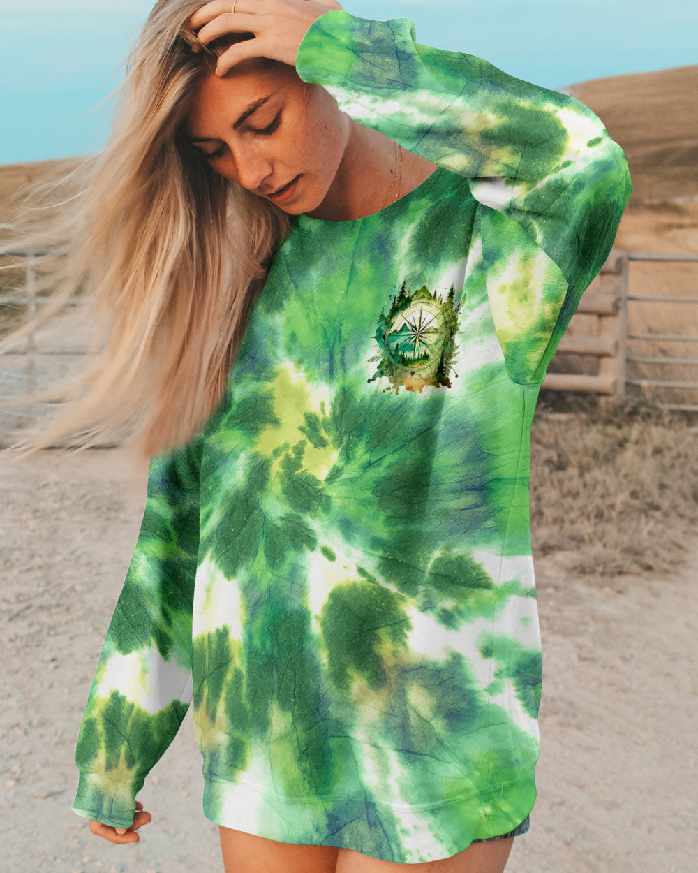 OVER THE MOUNTAINS AND THROUGH THE WOODS TIE DYE ALL OVER PRINT - TY2904231