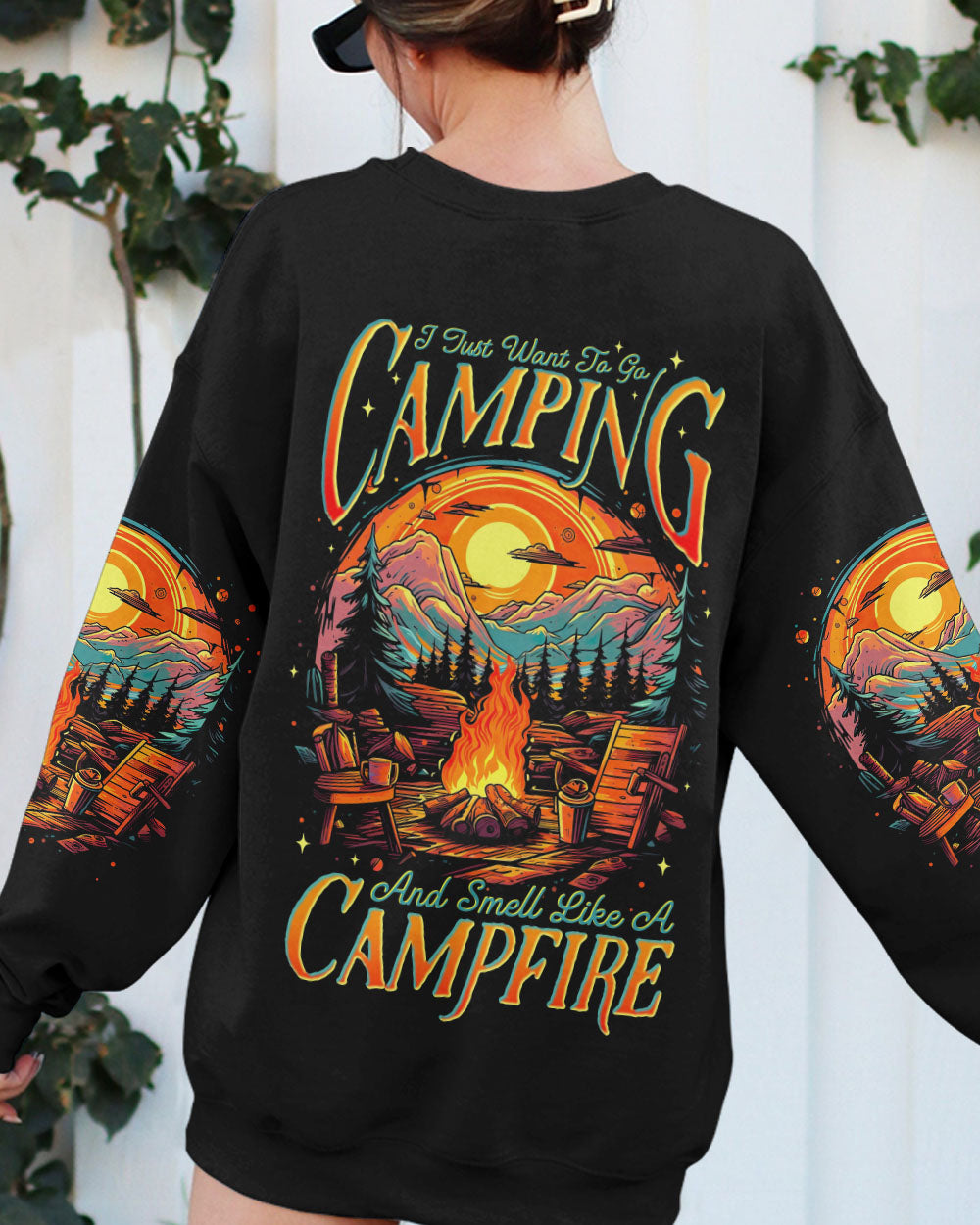 I JUST WANT TO GO CAMPING ALL OVER PRINT - TLTR1705231