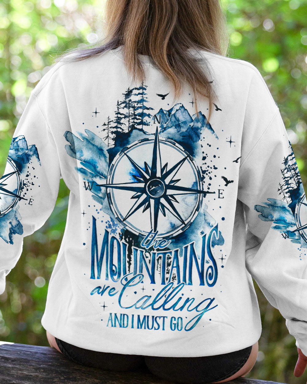 THE MOUNTAINS ARE CALLING ALL OVER PRINT - TY08052322