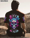 I'M NOT A B I'M JUST HONEST SKULL ROSE AMERICA ALL OVER PRINT - TLNT1505231
