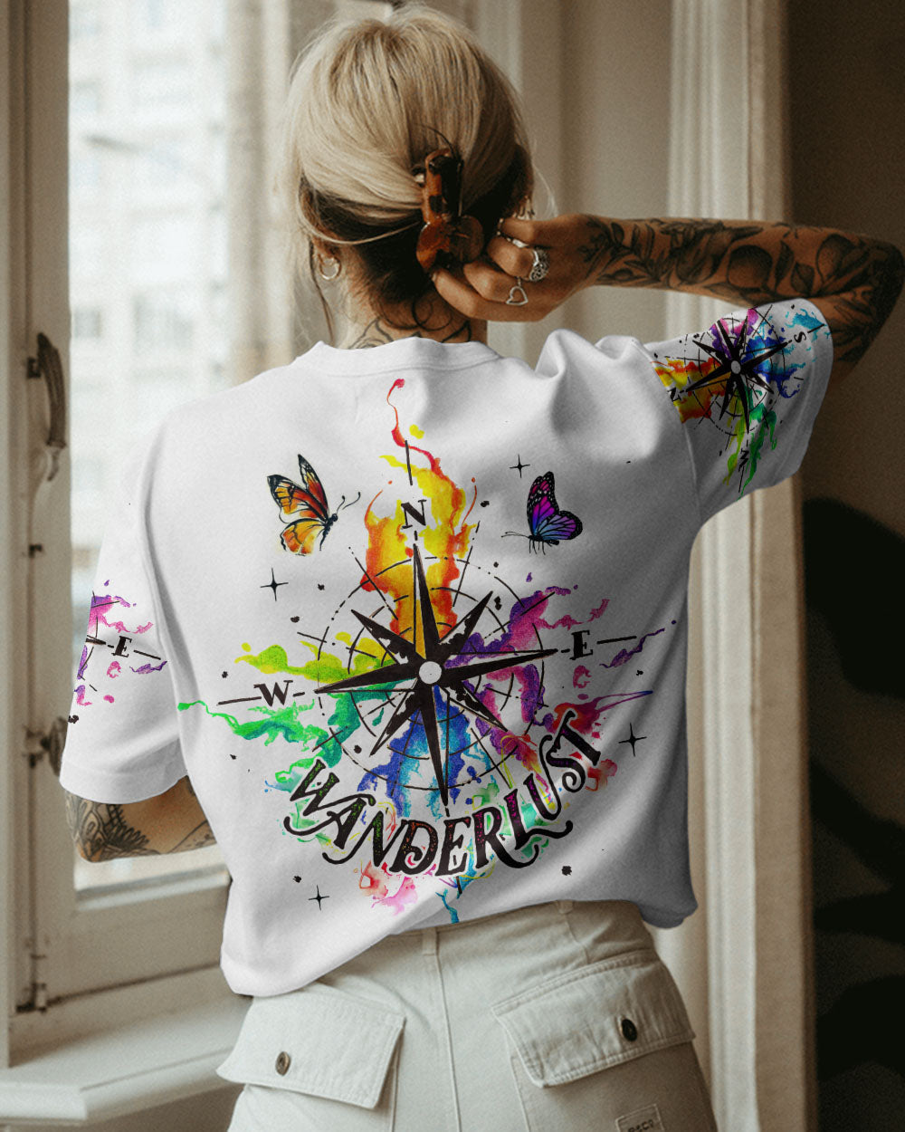 WANDERLUST COMPASS ALL OVER PRINT - TY0805233