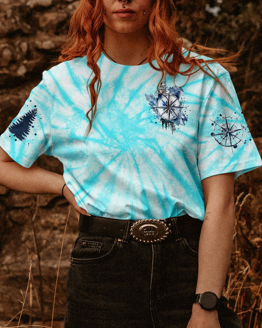 THE MOUNTAINS ARE CALLING ME COMPASS TIE DYE ALL OVER PRINT - TYTM0405231
