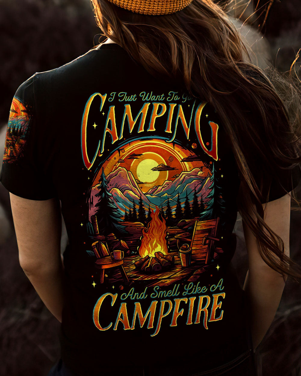 I JUST WANT TO GO CAMPING ALL OVER PRINT - TLTR1705231