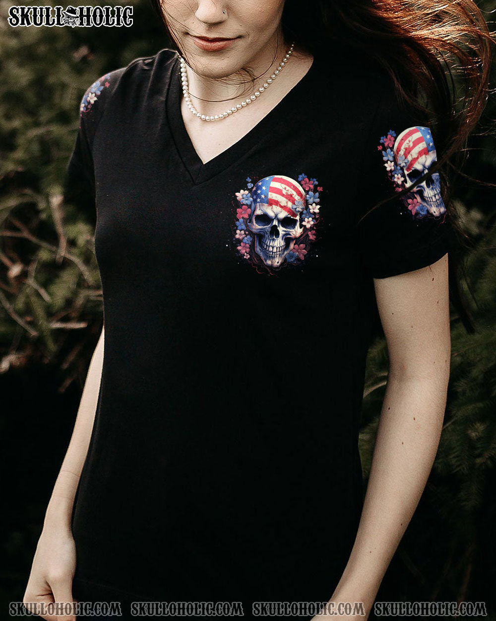 I'M A B DON'T TRY ME FLOWER SKULL ALL OVER PRINT - TLNT1205234