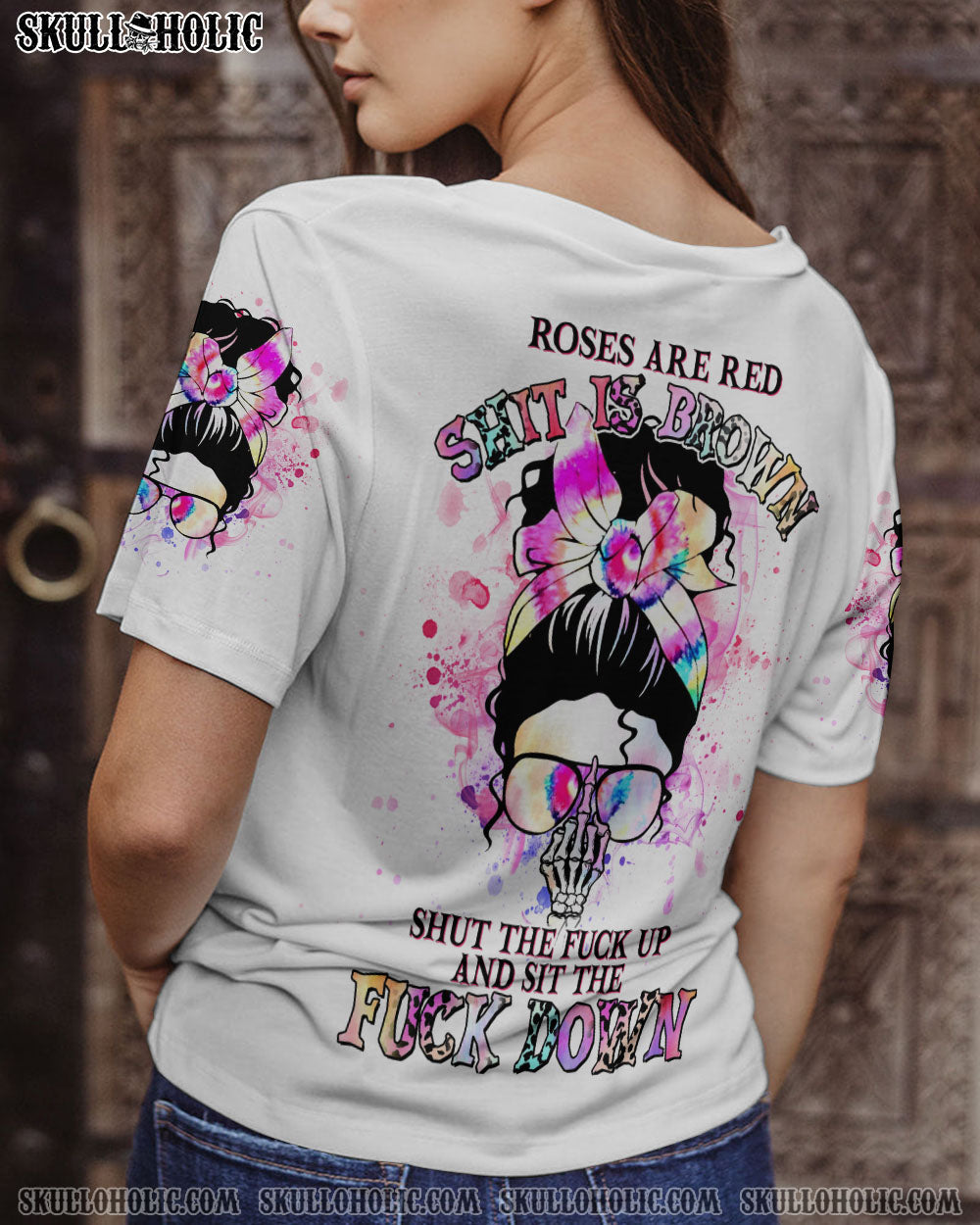 ROSES ARE RED S IS BROWN ALL OVER PRINT - YHHG0905231