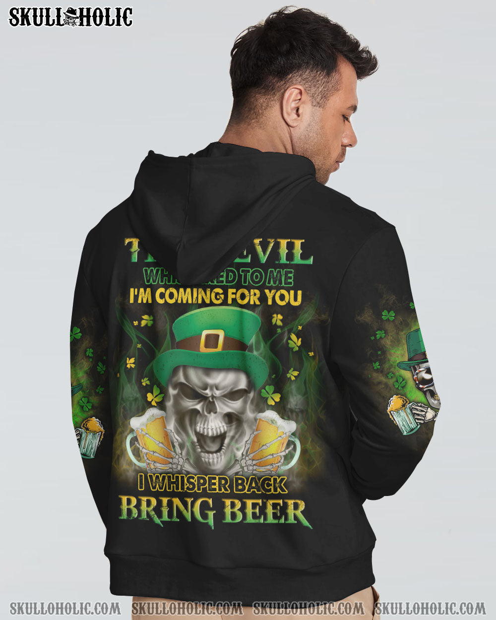 ST. PATRICK'S DAY BEER SKULL ALL OVER PRINT - YHLN3101231