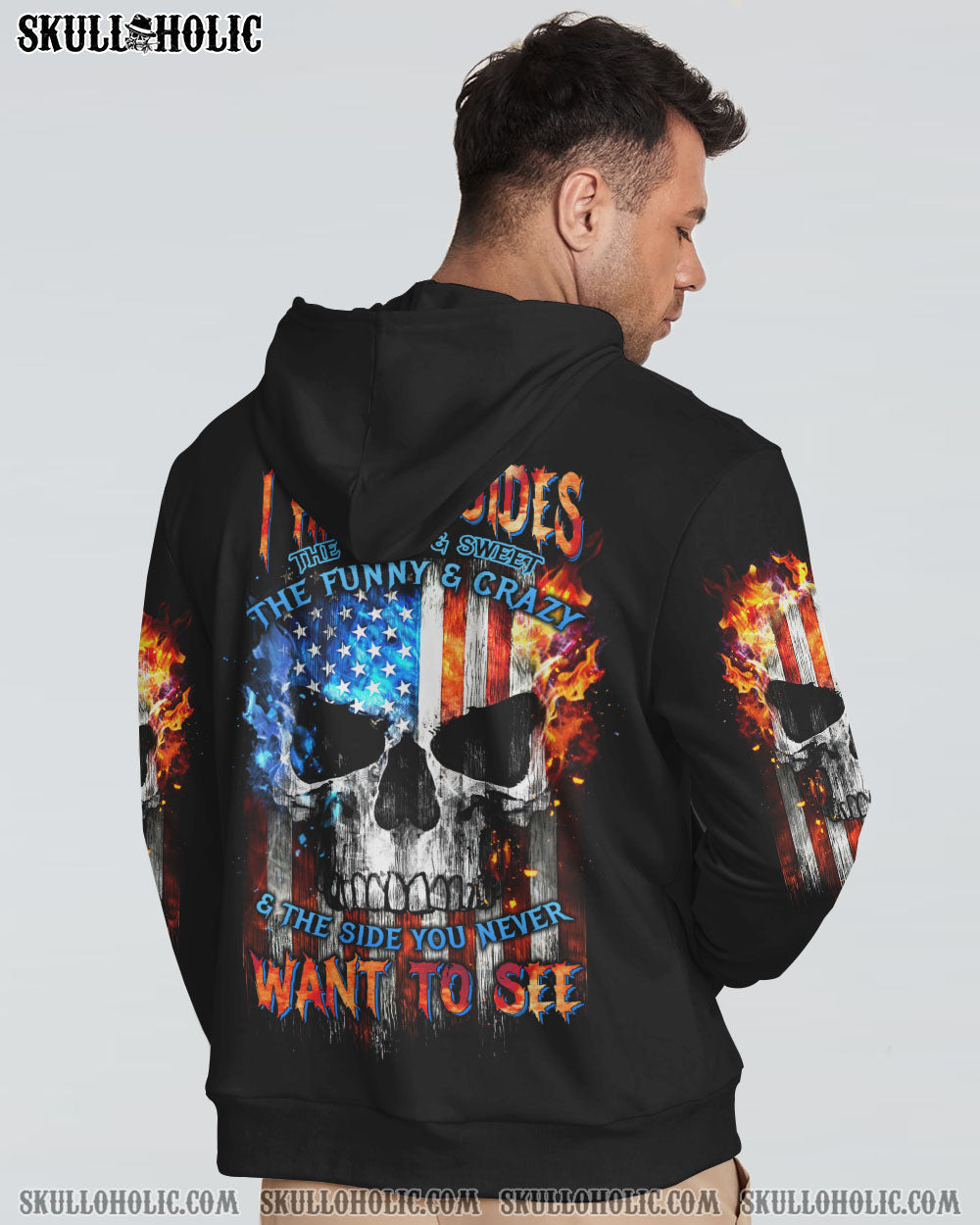 I HAVE THREE SIDES SKULL FLAG ALL OVER PRINT - TLTW1704234