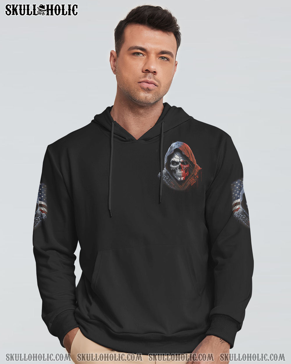 I AM THE STORM GRUMPY OLD MAN REAPER AMERICA FLAG ALL OVER PRINT - TLNZ0903232