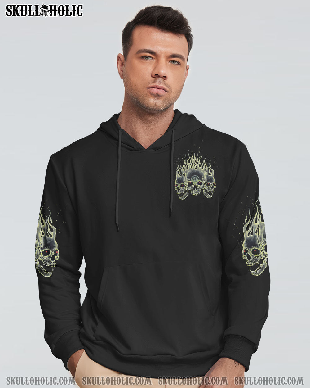 STUCK BETWEEN IDK IDC AND IDGAF SKULL ALL OVER PRINT - TLTW1803235