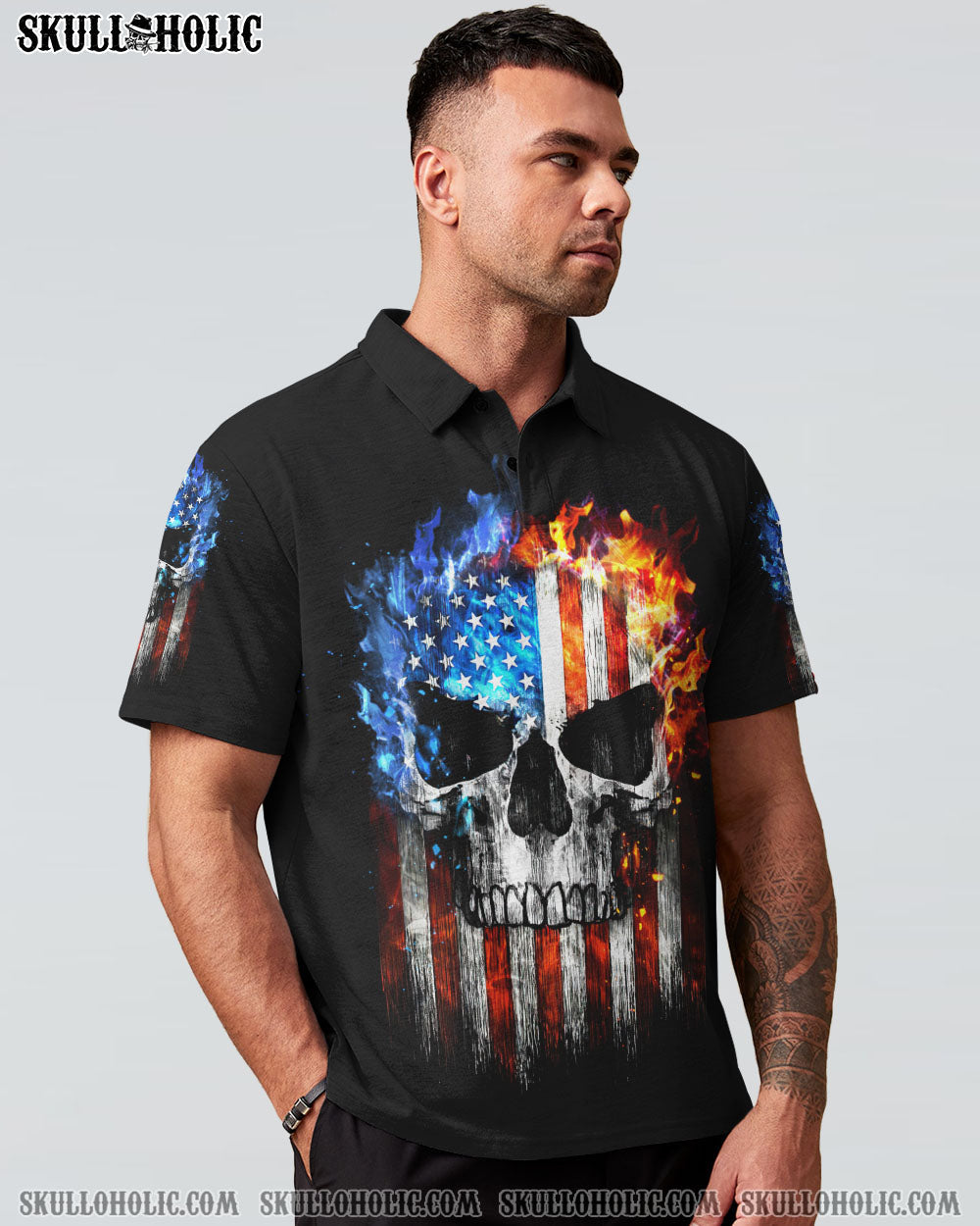 I HAVE THREE SIDES SKULL FLAG ALL OVER PRINT - TLTW1704234