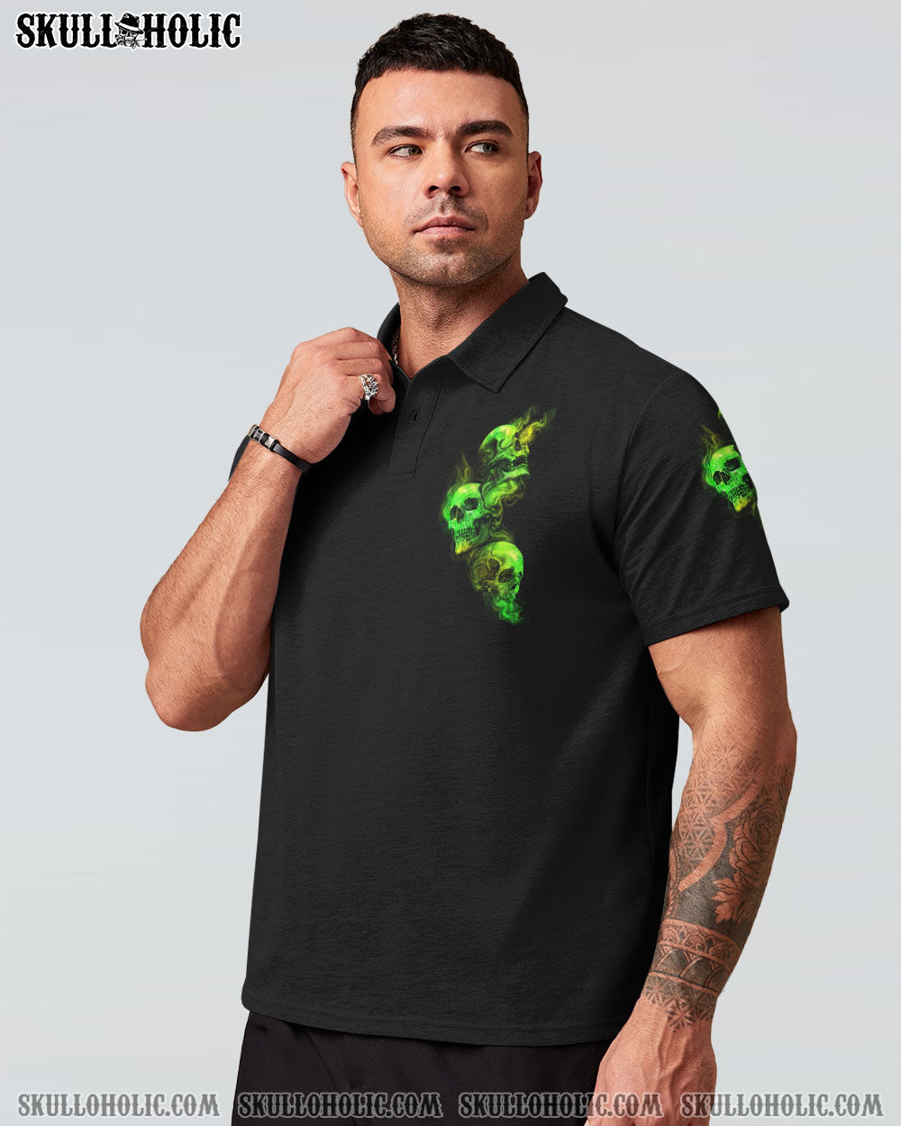 STUCK BETWEEN IDK IDC AND IDGAF SKULL ALL OVER PRINT - YHHN2303231