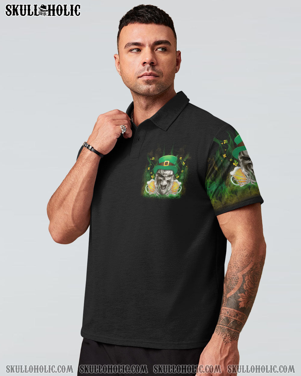 ST. PATRICK'S DAY BEER SKULL ALL OVER PRINT - YHLN3101231