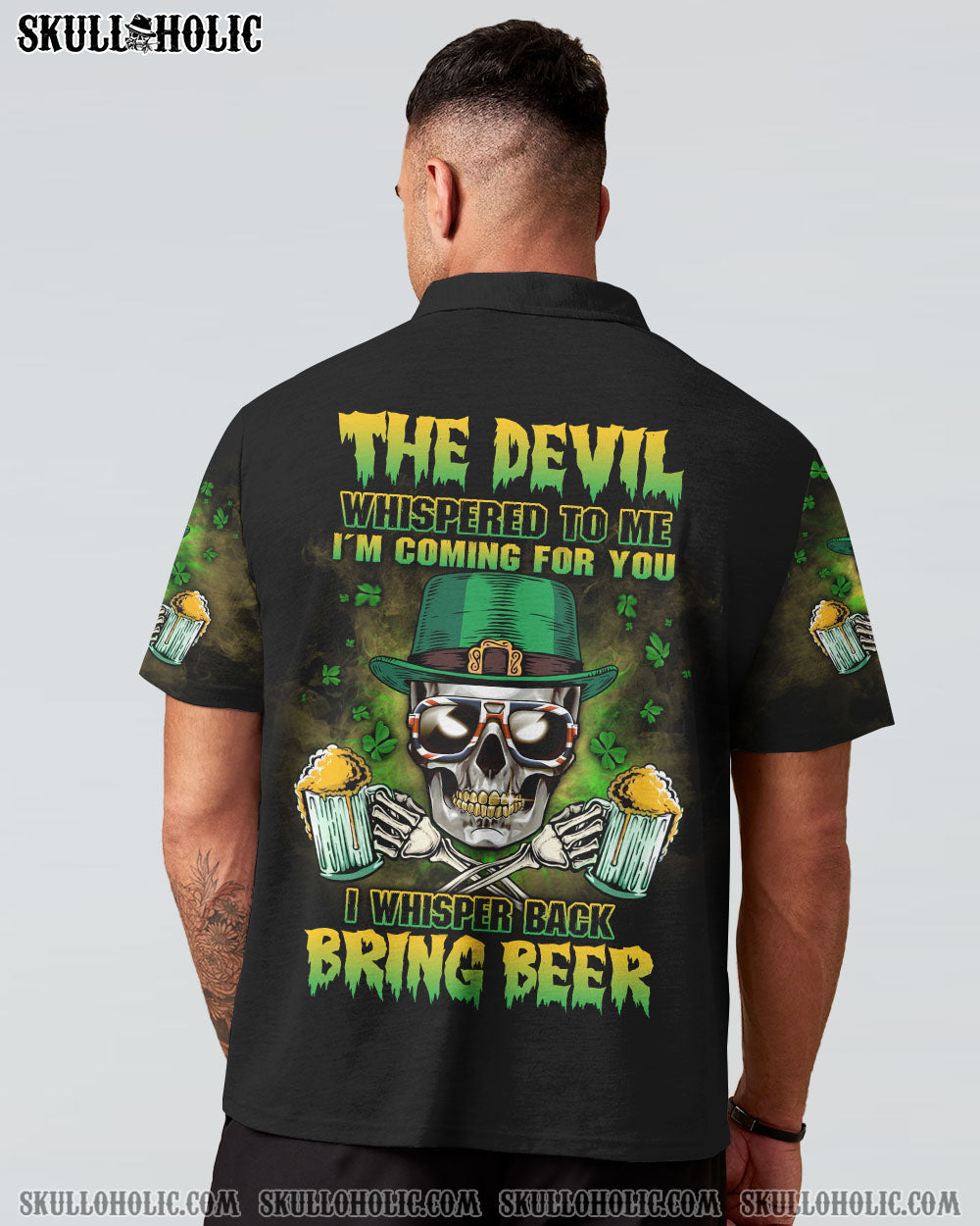 ST. PATRICK'S DAY BEER SKULL ALL OVER PRINT - YHLN1001232