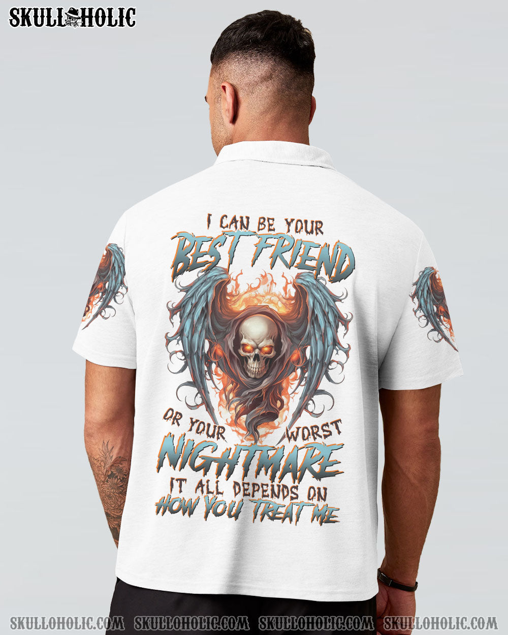 I CAN BE YOUR BEST FRIEND SKULL WINGS ALL OVER PRINT - TLTR1805232