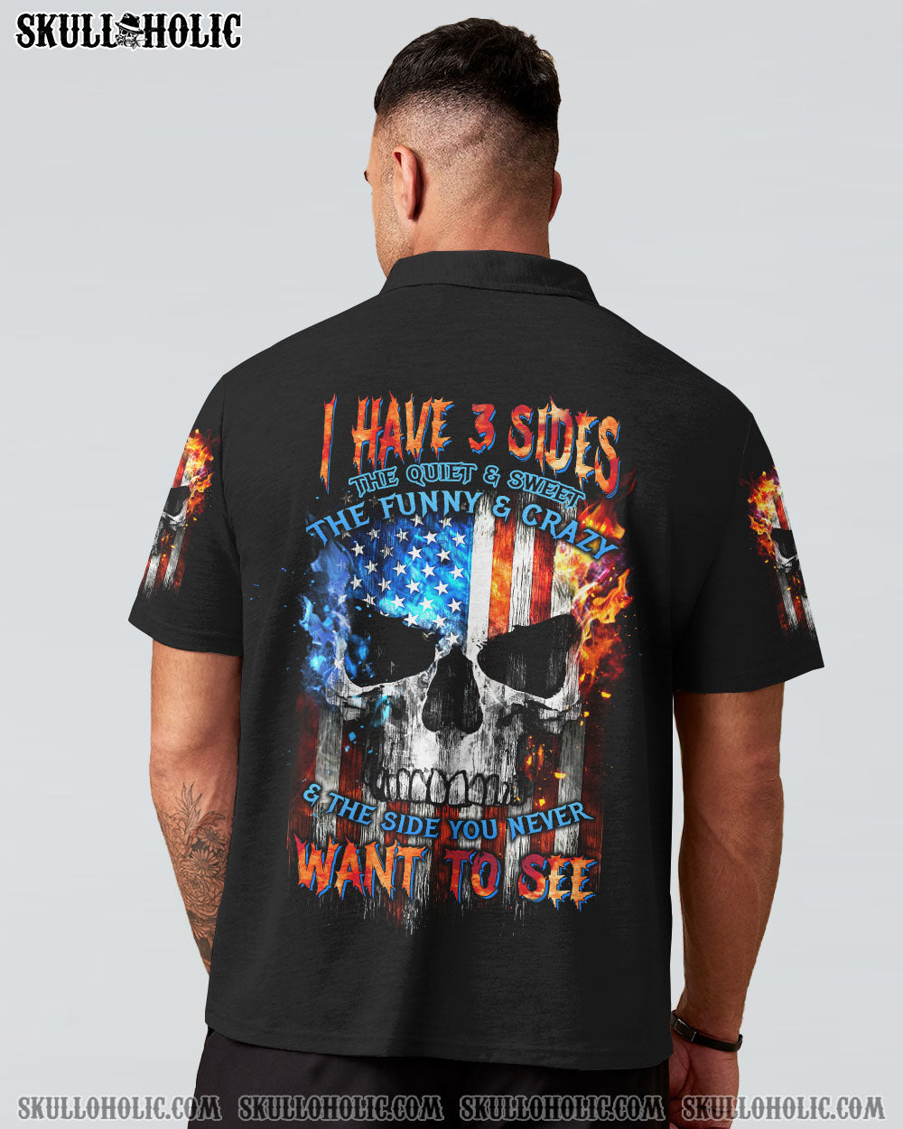 I HAVE THREE SIDES SKULL FLAG ALL OVER PRINT - TLTW1704234