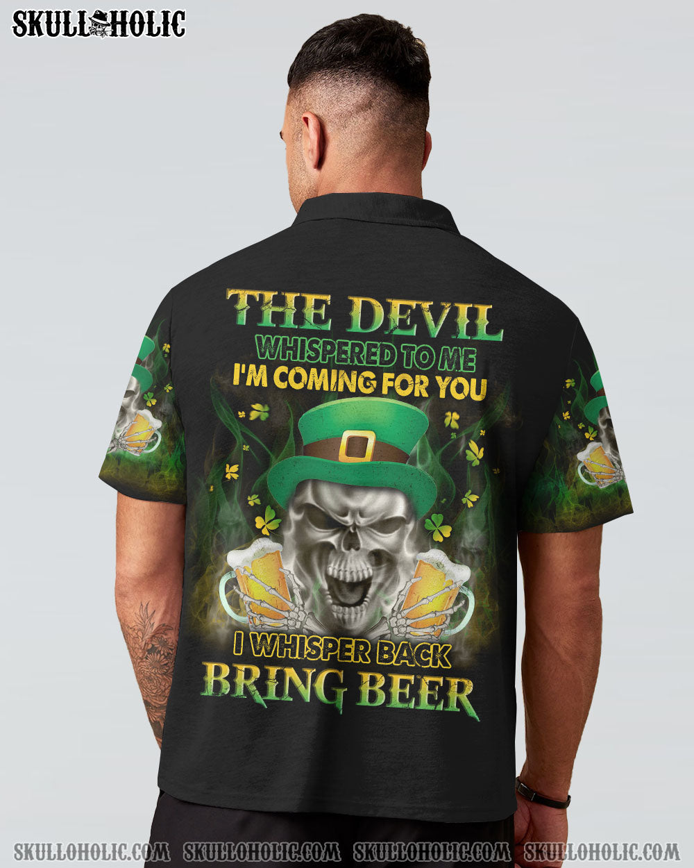 ST. PATRICK'S DAY BEER SKULL ALL OVER PRINT - YHLN3101231