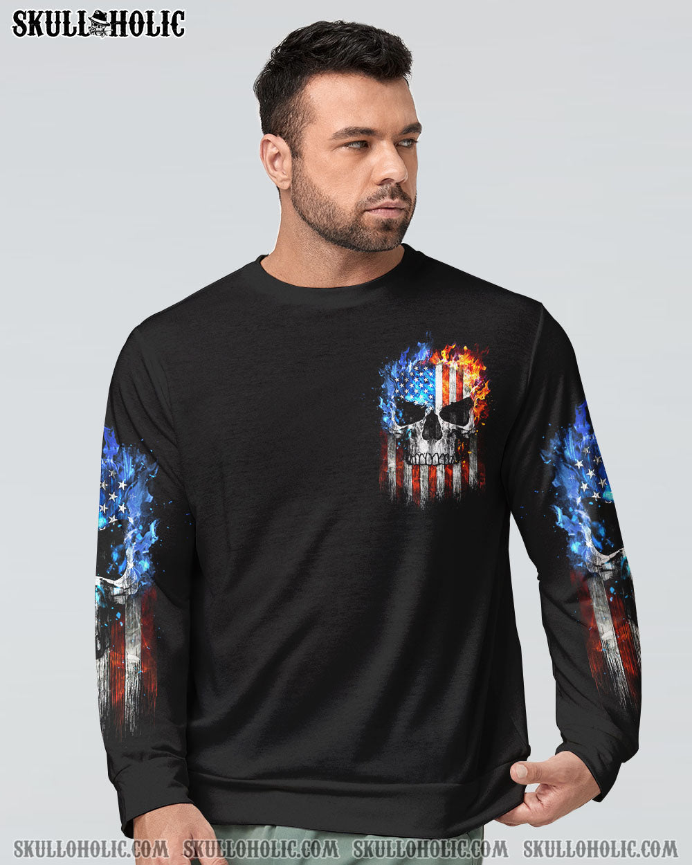 WHEN YOU COME FOR MY G SKULL FLAG ALL OVER PRINT - TLTW1505233