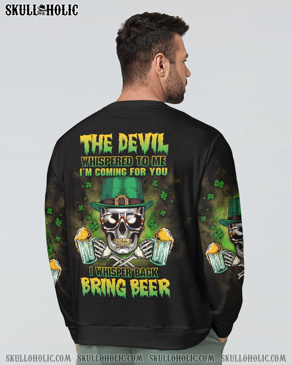 ST. PATRICK'S DAY BEER SKULL ALL OVER PRINT - YHLN1001232