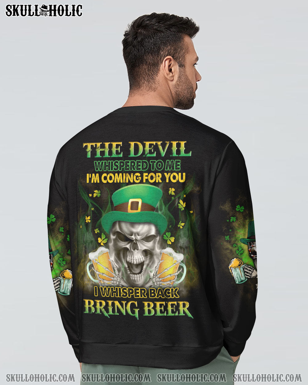 ST. PATRICK'S DAY BEER SKULL ALL OVER PRINT - YHLN3101231