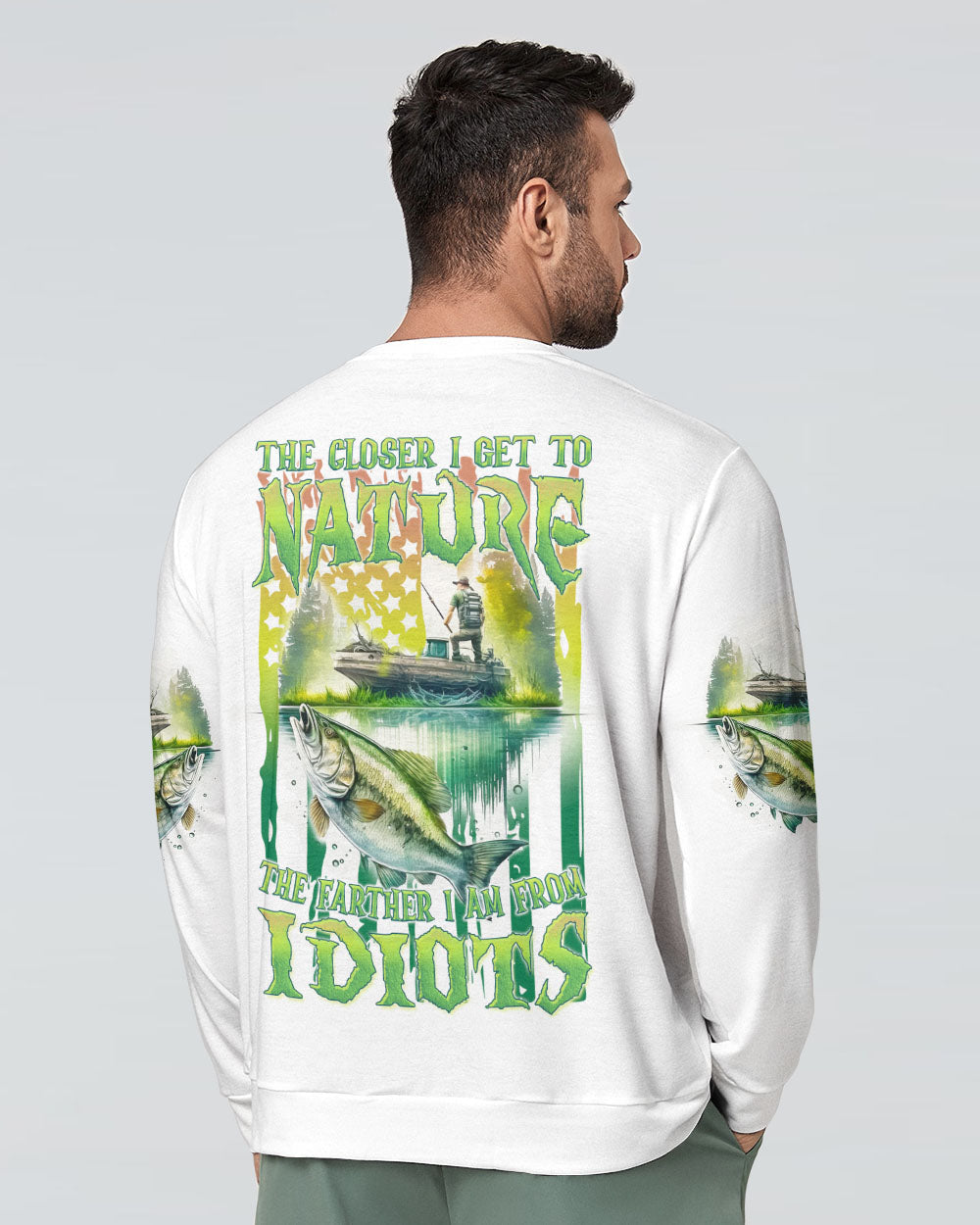 THE CLOSER I GET TO NATURE FISHING ALL OVER PRINT - YHLH2509234